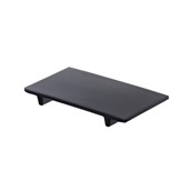 T8276 Δίσκος Μελαμίνης (Sushi Tray) 33x19x2.4cm, με πόδια, μαύρος, Leone