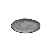 GRM-665/BK Πιατέλα Παρουσίασης μελαμίνης, φ25xΥ3cm, 450gr, μαύρο ματ πέτρα