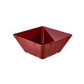 GRM-509/RD Μπωλ τετράγωνο μελαμίνης, 6.4Lt, 30x30xΥ12.5cm, 1400gr, κόκκινο