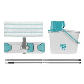 TTS.00005080VK01 Σετ σφουγγαρίστρα 35x15cm με κοντάρι 1.4m & κουβά 14lt, TTS Cleaning