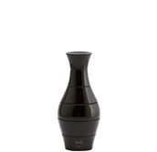33736 Μύλος Μπαχαρικών (σειρά VASE), ξύλινος οξιάς, μαύρος, ύψος 190mm, Bisetti Italy