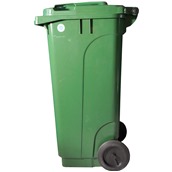 KDN-240/GN Κάδος πλαστικός 240Lt, με ρόδες (χωρίς πεντάλ), ύψος 98cm, πράσινος