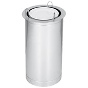 M0162X INOX θήκη 50 πιάτων 18-26cm, Θερμαινόμενη, φ40x72cm, KARAMCO
