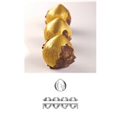 AF008 Αντικολλητικό καλούπι σιλικόνης CEDRIC GROLEt, 30x17.5cm, διπλό, 8 x [λεμόνι/κάστανο/φουντούκι], Pavoni
