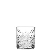 PAS.520414 Γυάλινο Ποτήρι Σκαλιστό Χαμηλό, 42cl, φ8.9x10.6cm ύψος, TIMELESS, PASABAHCE