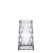 PAS.420855 Γυάλινο Ποτήρι Σκαλιστό Ψηλό, Cocktail, 34.5cl, φ7.6x14cm, LEAFY, PASABAHCE