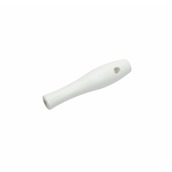 IGX.1072/W Πλαστική λαβή PP, φ2.8x12cm, λευκή, για εύκαμπτα κοντάρια, -20°C/+120°C, IGEAX Italy