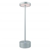 DRW-220S Επιτραπέζιο φωτιστικό LED,  Επαναφορτιζόμενο, 3.5W, 3000Κ, 200lm, Ασημί, Darwin