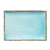 360C-RP-3624 Πιατέλα ορθογώνια πορσελάνης 36x24cm, Θαλασσί, σειρά 360, LUKANDA