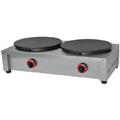 BJL-2G-OZ Κρεπιέρα Γκαζιού Διπλή 6.4KW, 2 x φ40cm, 86x51x23cm, KARAMCO