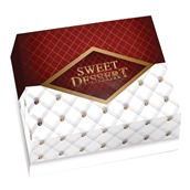 SWEET-DESSERT-40 Κουτί ζαχαροπλαστικής μεταλιζέ No 40, 40x40x9cm, τιμή ανά κιλό