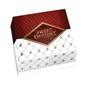 SWEET-DESSERT-30 Κουτί ζαχαροπλαστικής μεταλιζέ No 30, 30x30x8.5cm, τιμή ανά κιλό