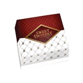 SWEET-DESSERT-15 Κουτί ζαχαροπλαστικής μεταλιζέ No 15, 25x25x8cm, τιμή ανά κιλό