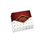 SWEET-DESSERT-8 Κουτί ζαχαροπλαστικής μεταλιζέ Νο 8, 19.5x19x8cm, τιμή ανά κιλό