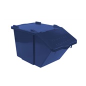 TTS.S080040 Κάδος Διαχωρισμού με καπάκι, στοιβαζόμενος, 45Lt, 57x32x32cm, μπλε, TTS Cleaning