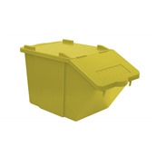 TTS.S080042 Κάδος Διαχωρισμού με καπάκι, στοιβαζόμενος, 45Lt, 57x32x32cm, κίτρινος, TTS Cleaning