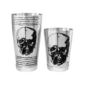 LUMIAN.0380 Σετ Boston Tin Alchemy 28oz (Υ17.5cm) & Half Tin 18oz (Υ12.5cm) με βάση, Lumian