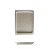 GAN9011 Δοχείο γαστρονομίας πορσελάνης, GN1/2 (32.5x26.5cm)-2,5cm, Natural, G.BENEDIKT