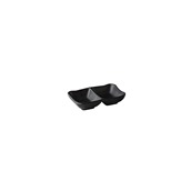 MST-BL005 Μπωλ διθέσιο μελαμίνης, 13x8.5xΥ3cm, μαύρο, Style Point