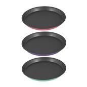 PAL.040.000467 Ταψί αντικολλητικό πίτσας, φ35xΥ2cm, διάφορα χρώματα,  PAL