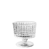GELATO-SQUARE/260ML Γυάλινο μπωλ παγωτού, σκαλιστό, 26cl, Φ9.9x11.1cm, με πόδι