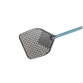 E-37RF/60 Φτυάρι Πίτσας διάτρητο 36x36cm αλουμινίου SHA, με κοντάρι 60cm, GIMETAL