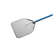 A-37RF/60 Φτυάρι Πίτσας διάτρητο 36x36cm αλουμινίου, με μπλε κοντάρι 60cm, GIMETAL