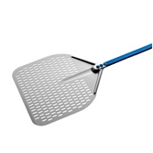 A-50RF/60 Φτυάρι Πίτσας διάτρητο 50x50cm αλουμινίου, με μπλε κοντάρι 60cm, GIMETAL