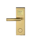 930BKP-5-D-DIN V6/LEFT Ηλεκτρονική κλειδαριά καρτών RF για δωμάτια ξενοδοχείων σε χρώμα χρυσό