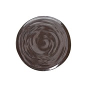 OC000285577 Πιάτο πορσελάνης ρηχό, φ28xΥ3cm, Σειρά Material Bronze, Tognana