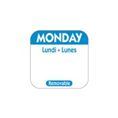 NCCO.R101 Ρολό 1000 ετικέτες HACCP, Monday, 2.5x2.5cm, μπλε, NCCO