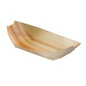 S0049.S Ξύλινo καραβάκι παρουσίασης, 22.5x8.5cm, Μιας χρήσης, Leone