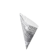 H6601 Κώνος σερβιρίσματος χάρτινος Στεγανός, χωρητικότητας 250gr, 21x29.5cm, 70gr/m2, σχέδιο εφημερίδας, Leone