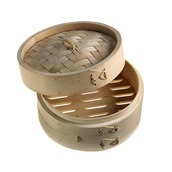 S0110 ΣΕΤ βάση & καπάκι Δοχείο Bamboo Steamer, φ20, Leone