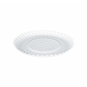 PAP-R22/440-03-2202 Χάρτινο πιάτο ρηχό, στρογγυλό, φ22cm, λευκό