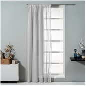 AI-IR-11874 Κουρτίνα Polylinen 140x270cm, 140gsm, 20/20/60% linen/cotton/pol., γκρι, με τρέσα, Artisti Italiani
