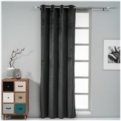 AI-IR-10711 Κουρτίνα Velour 140x260cm, 260gsm, σκούρο γκρι, με τρουκς, Artisti Italiani