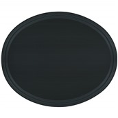 RUB560685BL-NS Δίσκος Fiberglass ΟΒΑΛ με αντιολισθητική επιφάνεια, 56x68.5cm, μαύρος