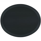 RUB560685BL-NS Δίσκος Fiberglass ΟΒΑΛ με αντιολισθητική επιφάνεια, 56x68.5cm, μαύρος