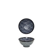 NIS6041008 Αυθεντικό μπωλ ρυζιού Ιαπωνίας, φ13xΥ7cm, JAPANESE BLUE, made in Japan