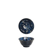 NIS6040829 Αυθεντικό μπωλ ρυζιού Ιαπωνίας, φ13xΥ7cm, HANA BLUE, made in Japan