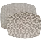 SREC2-33X43-OSAC/ACBC Σουπλά 43x33cm, γκρι ανοιχτό (2 όψεων), από αλέκιαστη πλενόμενη δερματίνη, SONOLYS
