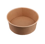 BKSB1100 Μπωλ 1100ml, Φ17cm, Χάρτινο Kraft, μιας χρήσης