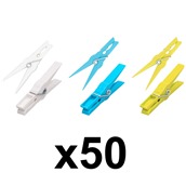 ES/04-9762 ΣΕΤ 50 πλαστικά μανταλάκια, ESTIA