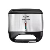 ES/06-12175 Τοστιέρα Black & Inox 800W, ESTIA