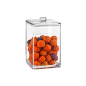 KLB06-40 Τετράγωνο PC Δοχείο, 14x14xΥ22cm, με αεροστεγές καπάκι, Garibaldi