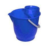 VS.KB/BL Κουβάς πλαστικός 13L με στύφτη, Μπλε, Ελληνικής Κατασκευής