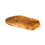 WD.000067 Σανίδα/Πιατέλα με λούκι, από ξύλο ελιάς, 35cm,φυσικό σχήμα, ελληνικής κατασκευής