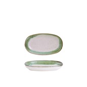 201-0097 Δίσκος ορθογώνιος πορσελάνης, 19cm, σειρά Candem, πράσινο οργανικό, COK/Alar