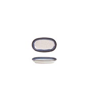 201-0084 Δίσκος ορθογώνιος πορσελάνης, 12cm, σειρά Candem, μπλε οργανικό, COK/Alar